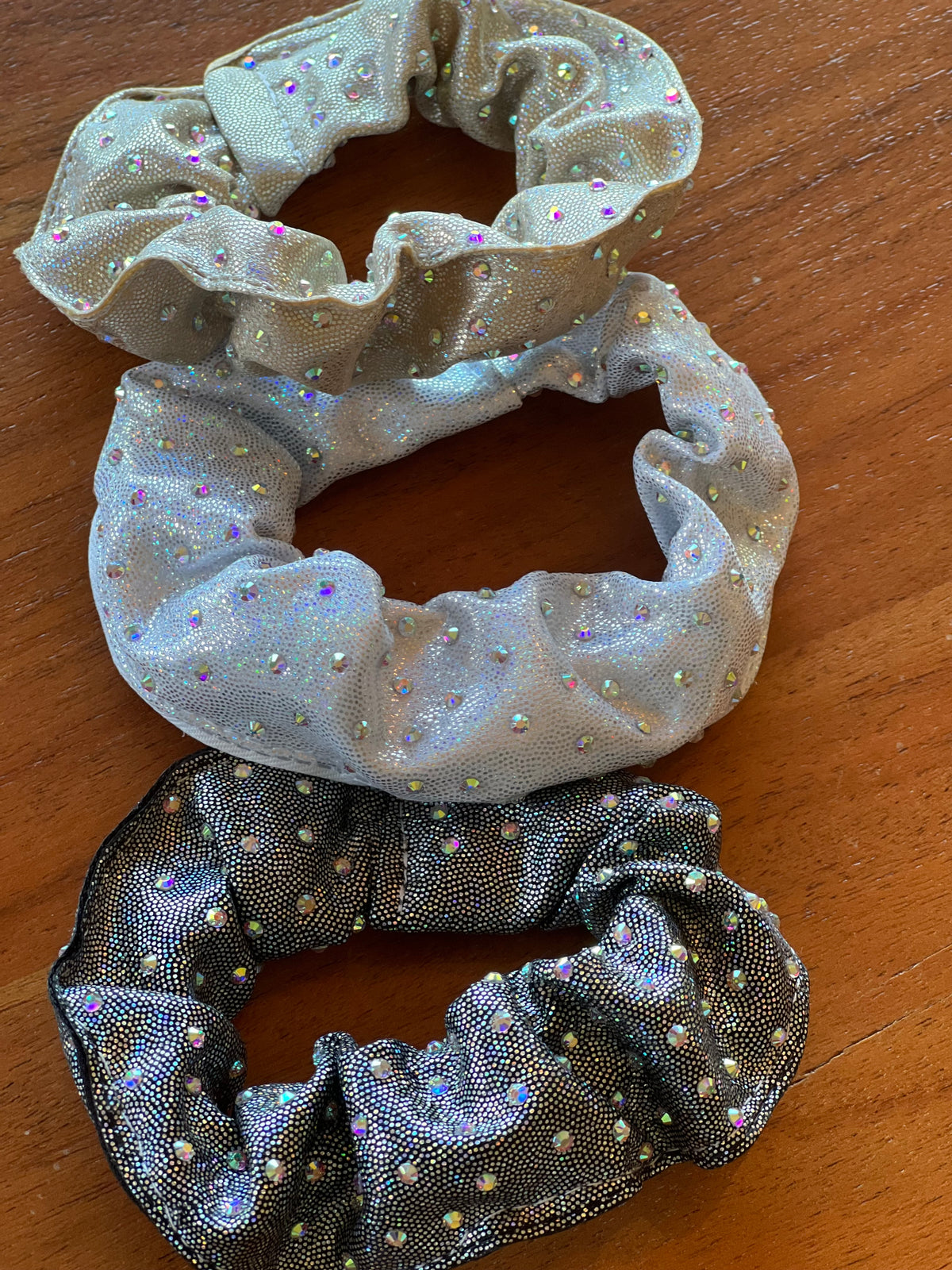 Bedazzled hair scrunchie