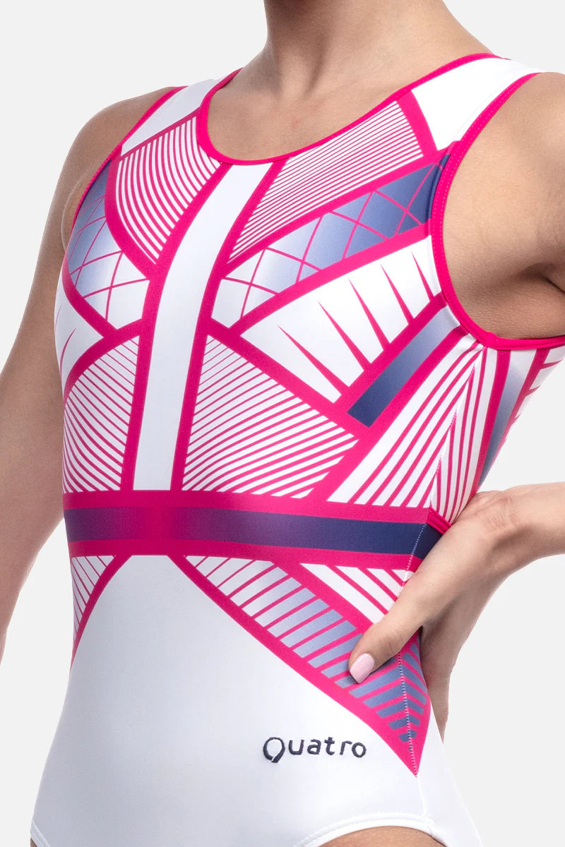 Equinox White Leotard