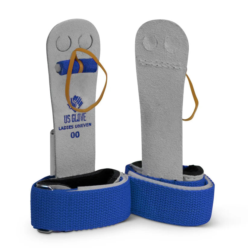 US Glove Hot Shot Hook & Loop Uneven Bar Grips with Leather Cuff